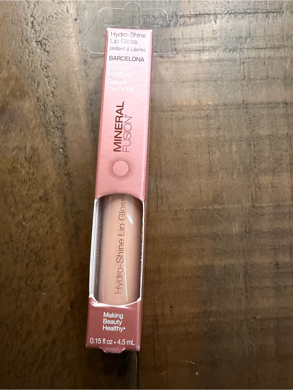 Mineral Fusion Hydro-Shine Lip Gloss Barcelona Shine Vegan 0.15 fl oz